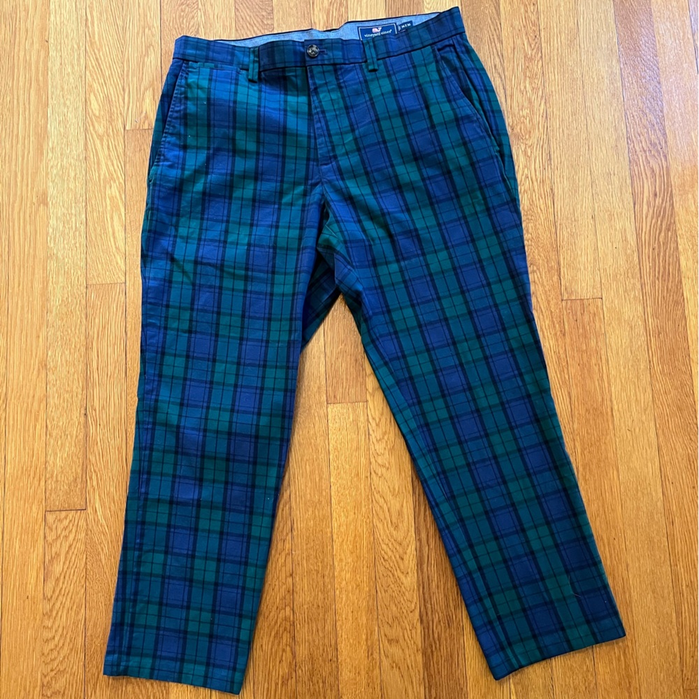 Vineyard Vines by Shep & Ian Breakers Plaid Pants 36 x 30